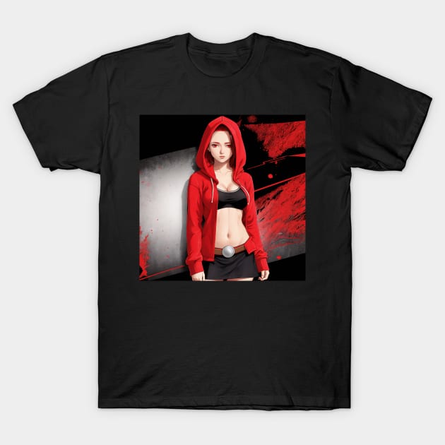 Red Style Graffiti T-Shirt by VoidXedis